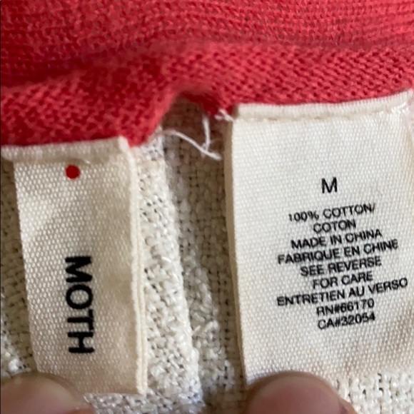 Anthropologie Moth Pink Wrap Top Sz M - Picture 4 of 4